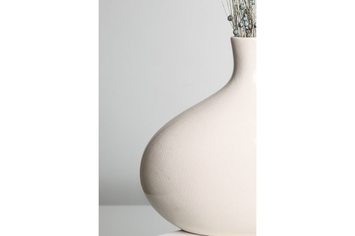 Crackle Vase Set, White