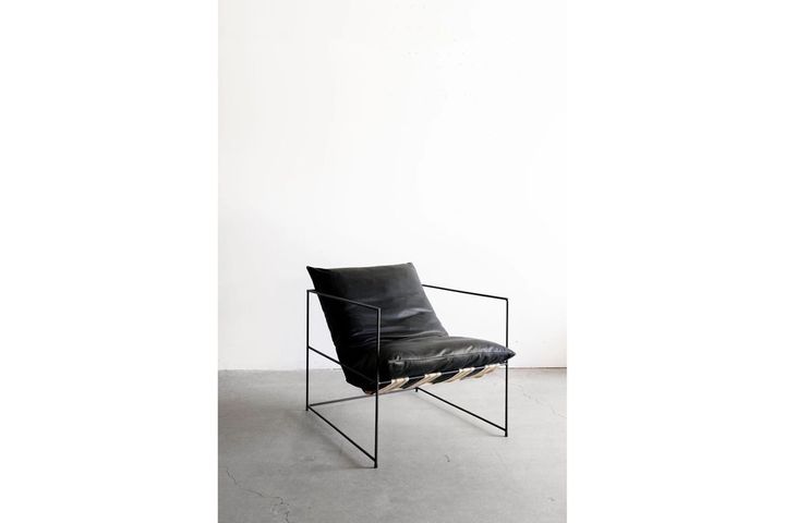 Sohomanje Franklin Echtleren Fauteuil, Zwart