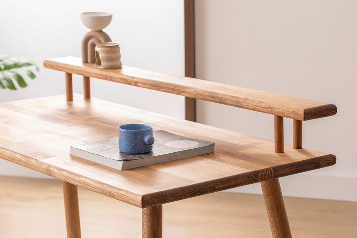 Deman Wooden Desk, 120 cm, Light Wood