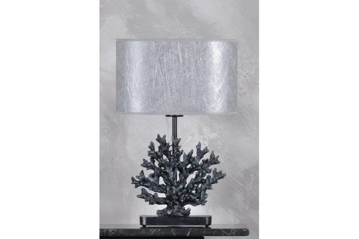 Coral Table Lamp, Dark Grey