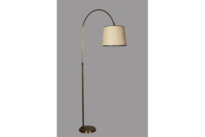 Lina Vloerlamp, Creme en Mat Goud