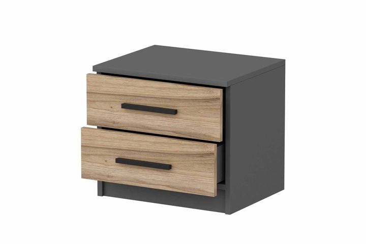 Tideway Nachtkastje, Antraciet en Walnoot