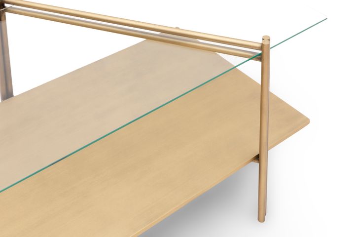 Olivya Salontafel, Messing Verouderd