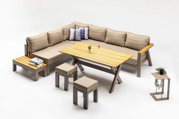 Daisy Hoekloungeset, Cappuccino