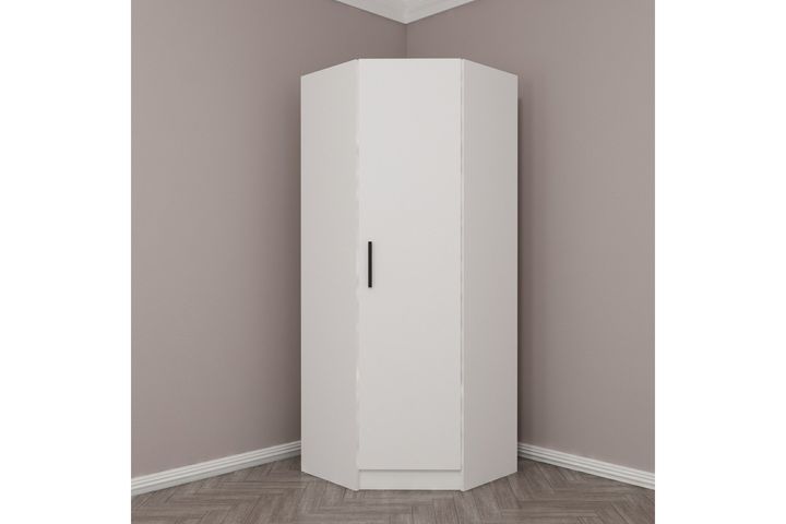 Tideway Hoekkledingkast, 210 cm, Wit