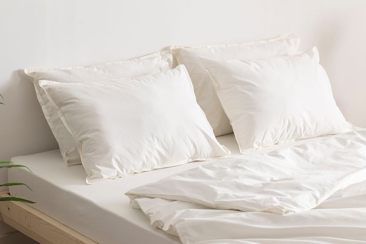 Luna Simply Colors Dekbedovertrekset van Gewassen Katoen, Ecru, Tweepersoons