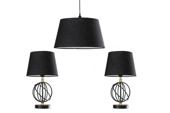 Lyskamm Tafellampenset, Zwart