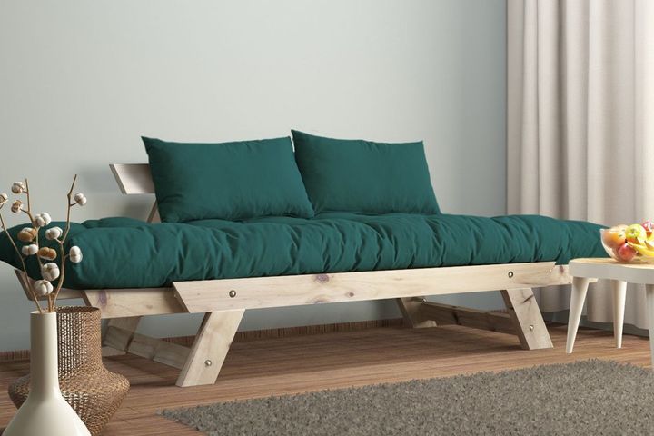 Woodesk Aller Massief 2-Zitsbank, Groenblauw en Wit