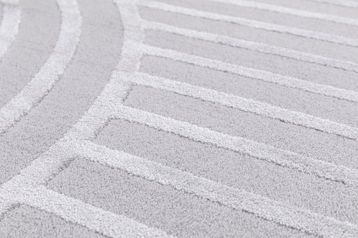 Hiromi Machinetapijt, 80x150 cm, Grijs