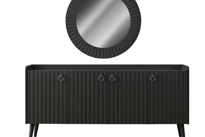 Orenda Dressoir Spiegel, Antraciet
