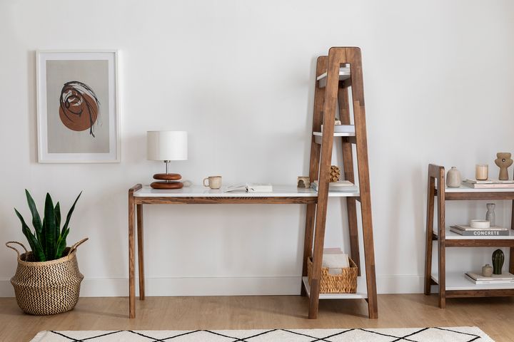 Noma Bureau Met Boekenkast, Walnoot