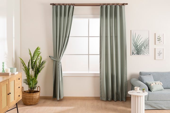 Tierra Decoratief Gordijn, 140x250 cm, Mint