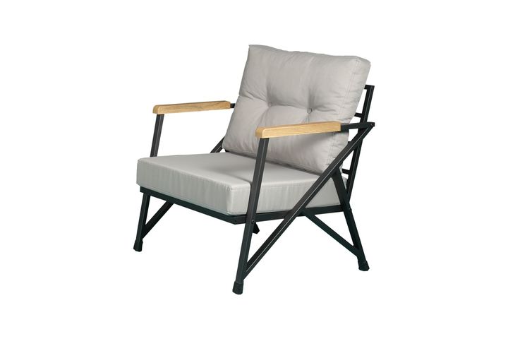 Nefin Zwart Tuinbank, Grijs