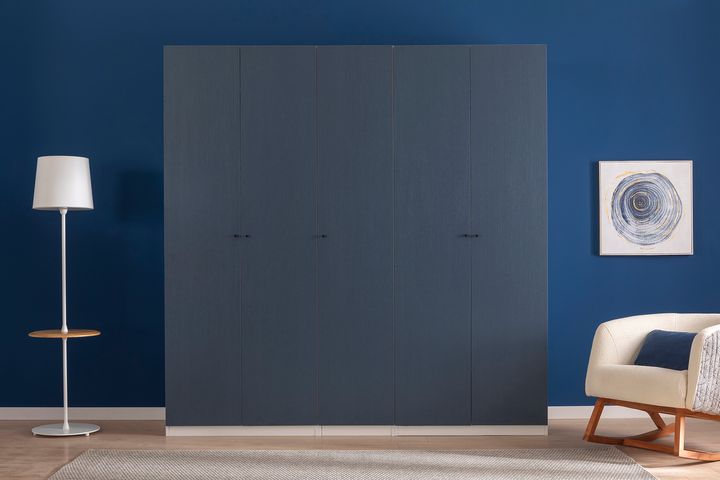 Luna Nox, Kastdeur, Marineblauw Hout