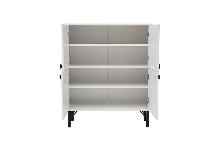 Terrazzo Storage Cabinet, White