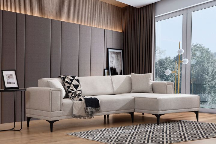 Horizont Hoekbank Rechts, Creme