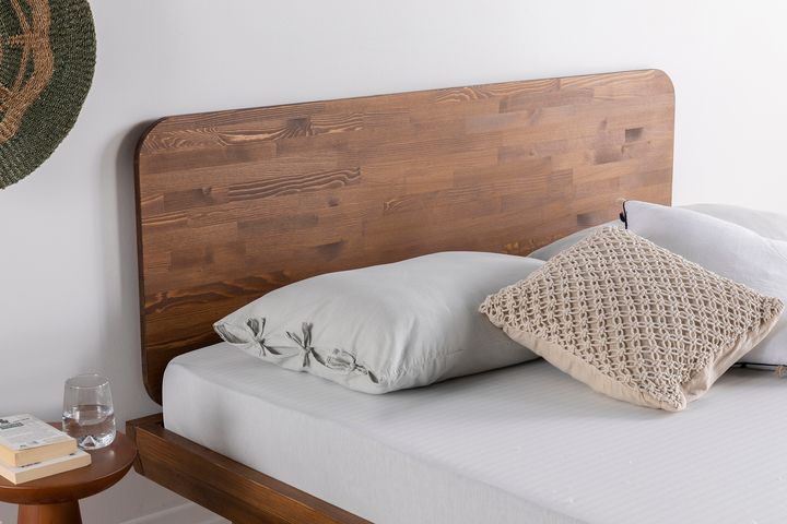 Luna Lucas Houten Bedframe, 180x200 cm, Walnoot