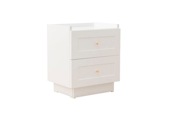 Henry Nachtkastje, 2 Laden, Wit