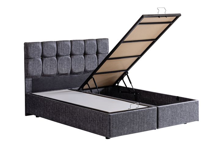 Paris Plus Boxspringbedset met Orthopedisch Matras, 180x200 cm, Grijs