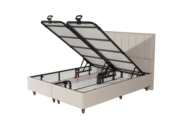 Luna Carpo Boxspring Set, 150x200 cm (Kleurkeuze Stof In Showroom)