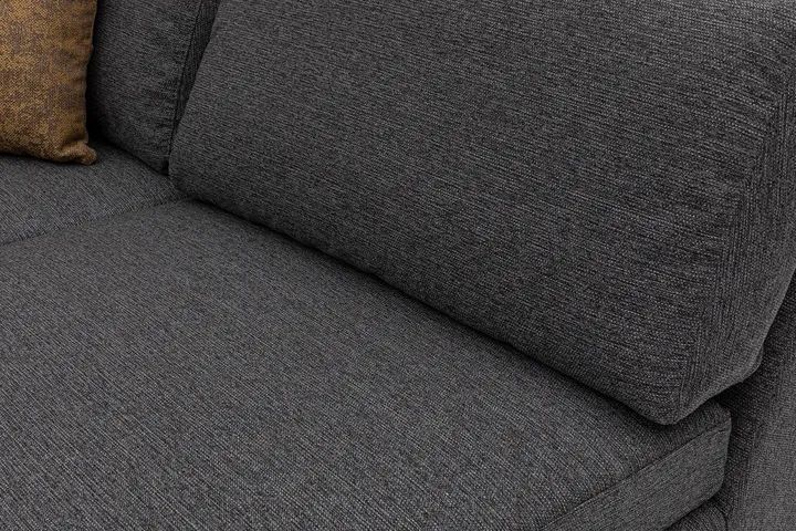 Tulip Hoekbank Links, Antraciet (Zonder pouf)