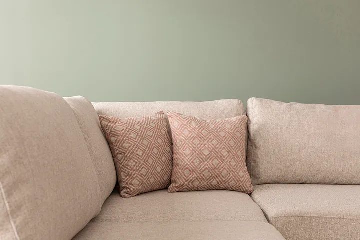Tulip Hoekbank Rechts, Creme (Zonder pouf)