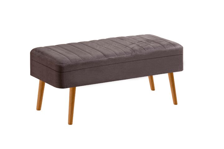 Vina Opbergbank Gestoffeerd, Pijnboom & Grijs