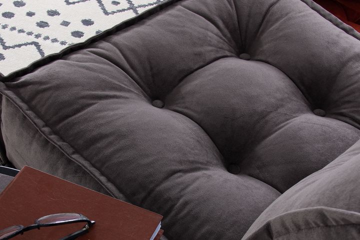 Mocca Opklapbare Fauteuil, Rookgrijs