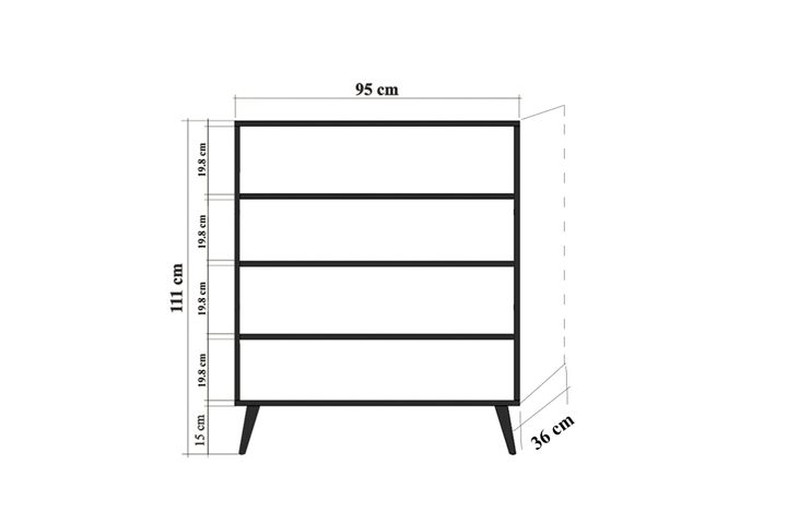 Flamingo Square Sideboard, Pink