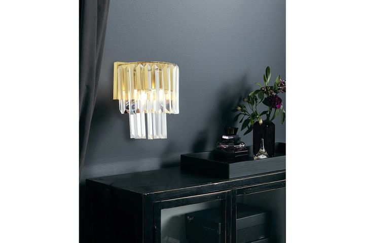 Apliqa Palla Bianca Wandlamp, Mat Goud