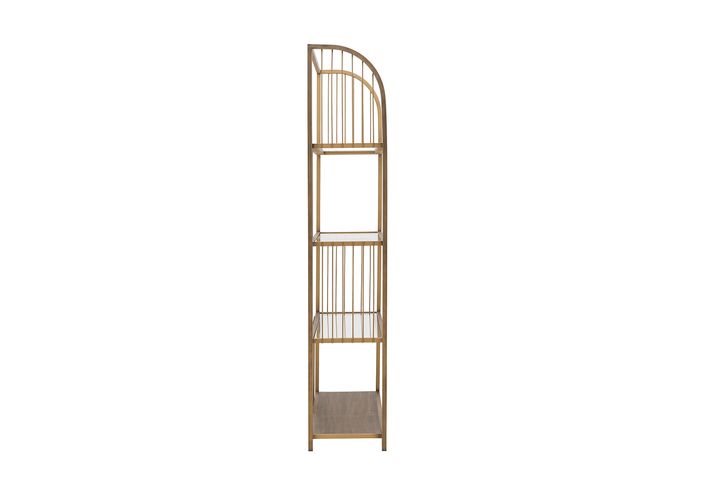 Stream Boekenkast, 120 cm, Messing