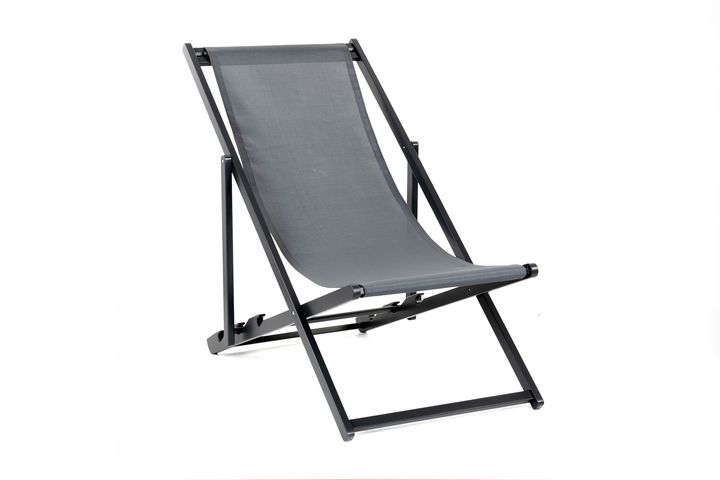 Chillong Reclining Chaise Lounge Chair, Grey