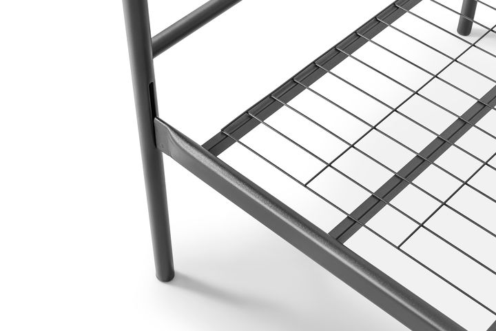 Louisa Metalen Stapelbed, 90x200 cm, Zwart