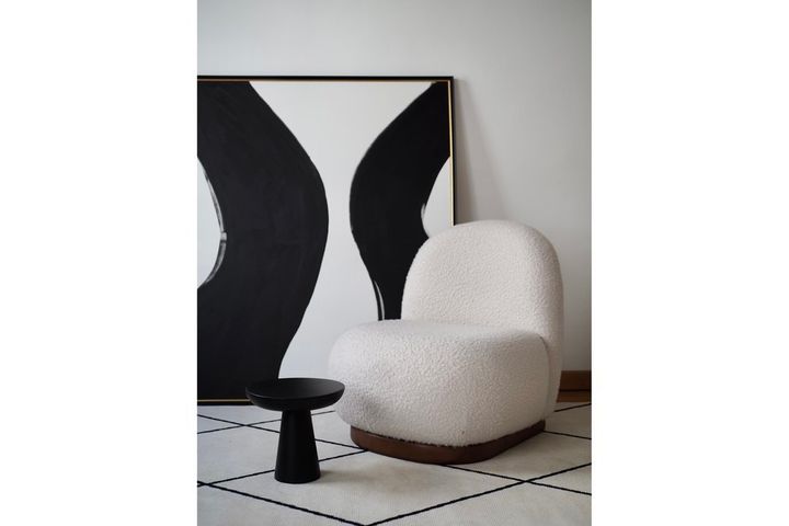 Tucas Home Mushroom Bijzettafel, 40 cm, Zwart