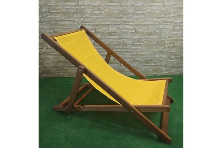 Innobond Reclining Chaise Lounge Chair, Yellow