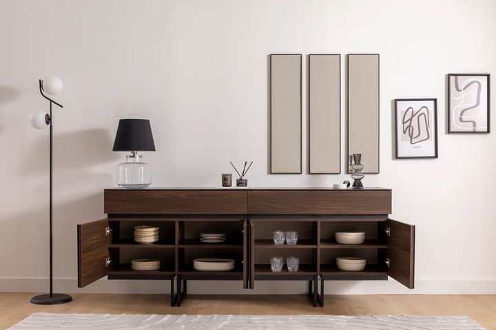 Lite Console En Spiegel, Antraciet