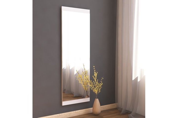 Mone Wall Mirror, 40 x 120 cm, White