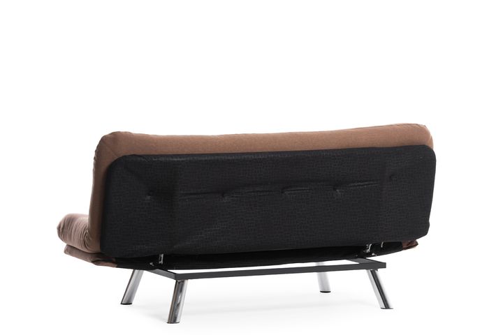 Pafu Hippo Linnen 3-Zitsbank Met Bed Functie, Lichtbruin