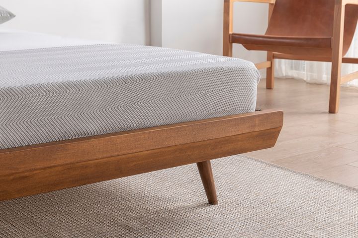 Luna Masis Houten Bedframe, 120x200 cm, Walnoot