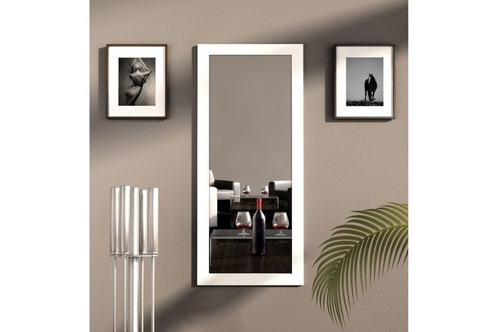 Camex Standspiegel, 50x115 cm, Weiß 