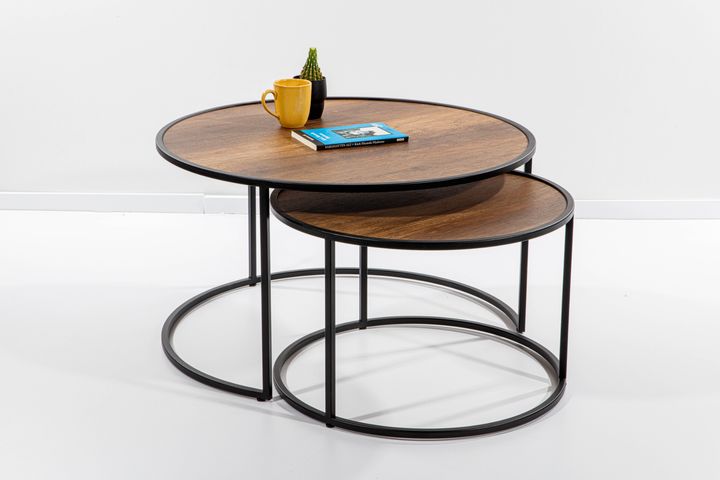 Circles Salontafel, Barok Walnoot