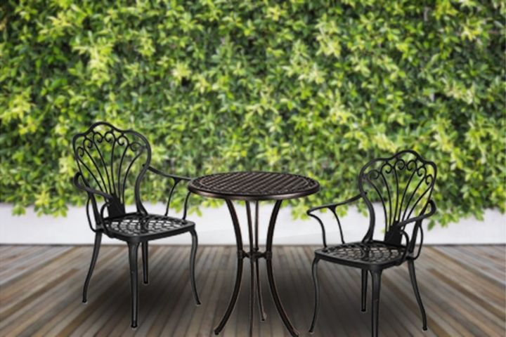 Fiori Garden Furniture Set, Black