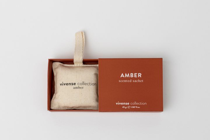 Amber Bergamot, Rose & Amber Scented Sachet, One Size