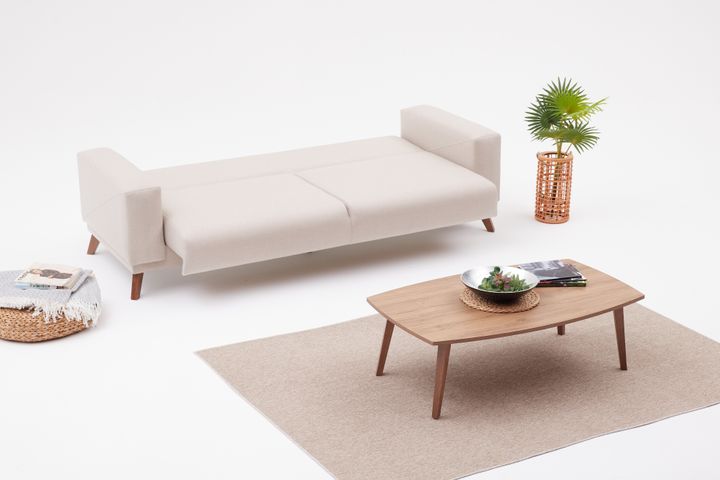 Lego 3-Zitsbank met slaapfunctie, Creme