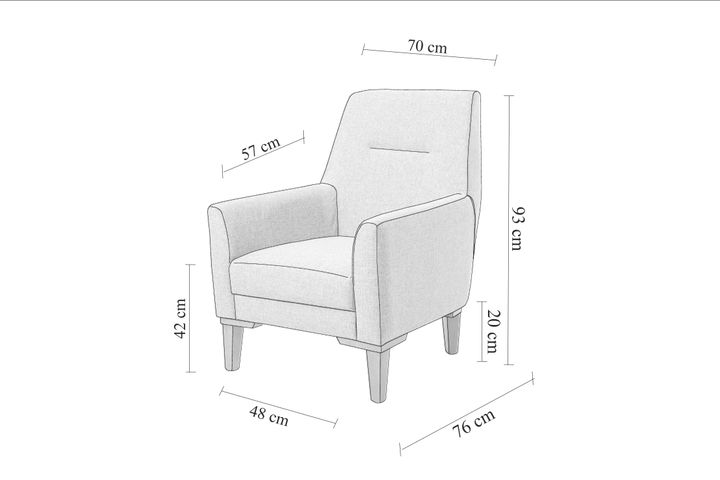 Liones Fauteuil, Creme