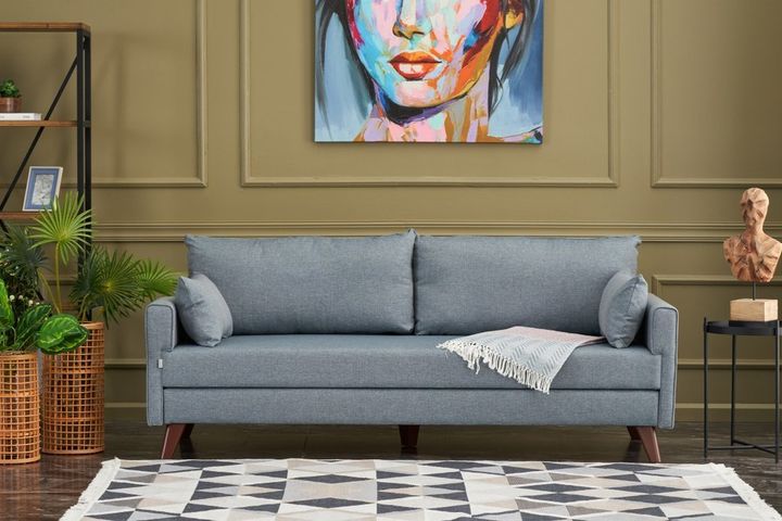 Bella Soft 3-Zitsbank, Blauw