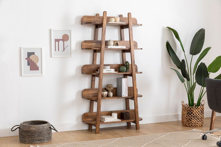 Moon Boekenkast, Walnoot