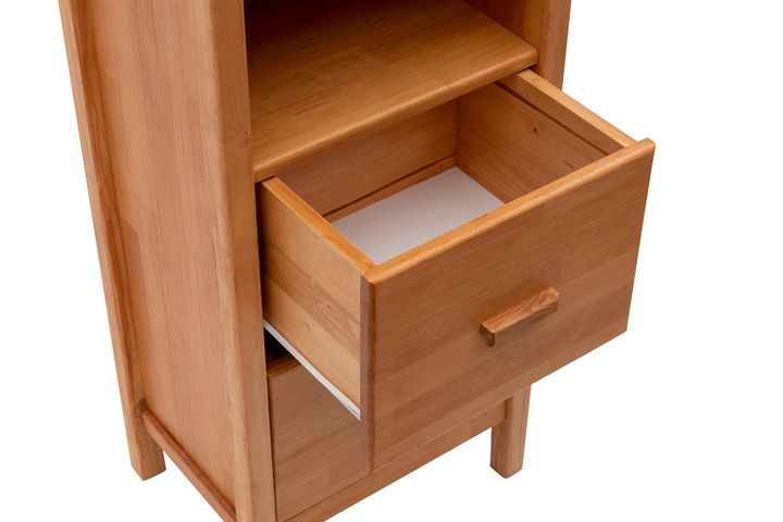 Ranch Boekenrek met 4 Rekken & Lades, Eik