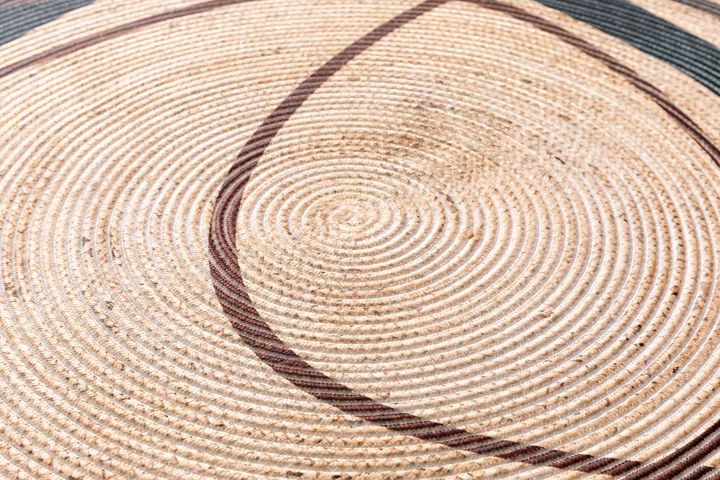 Klotho Jute Tapijt, 150x150 cm, Veelkleurig