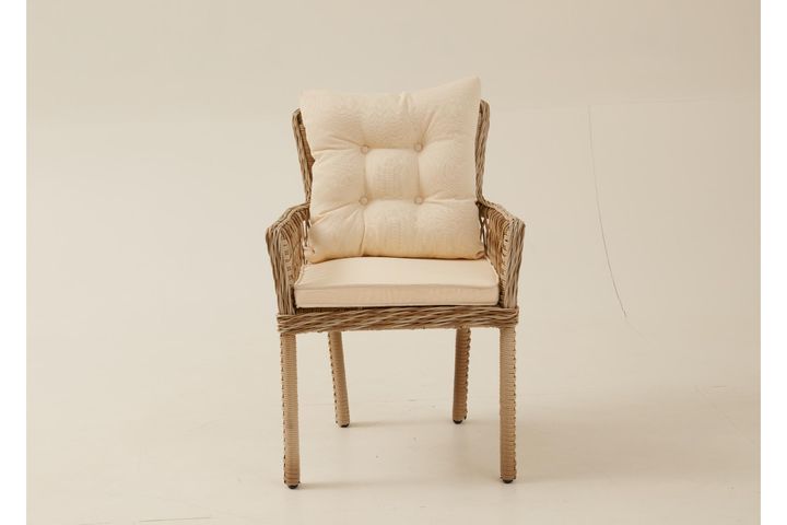 Pirus Rattan Tuinset, 6 Zits, Beige